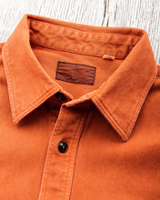 Sugar Cane & Co. Heavy Pique Shirt Pigment Dyed Orange