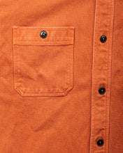 Sugar Cane & Co. Heavy Pique Shirt Pigment Dyed Orange