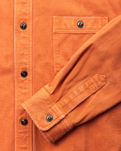 Sugar Cane & Co. Heavy Pique Shirt Pigment Dyed Orange