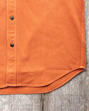 Sugar Cane & Co. Heavy Pique Shirt Pigment Dyed Orange