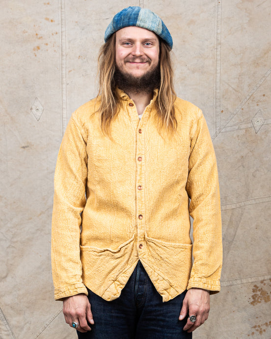 Tender Type 461 Baste Shirt Chain Cord Yellow Ochre Dyed