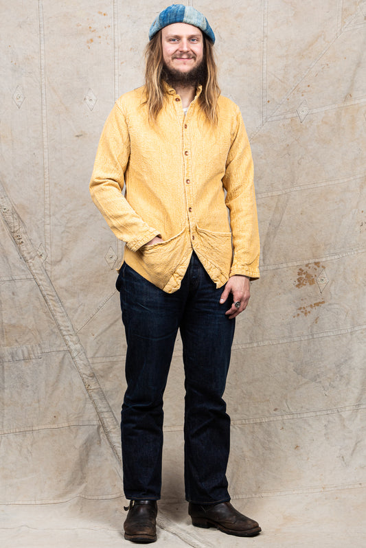Tender Type 461 Baste Shirt Chain Cord Yellow Ochre Dyed