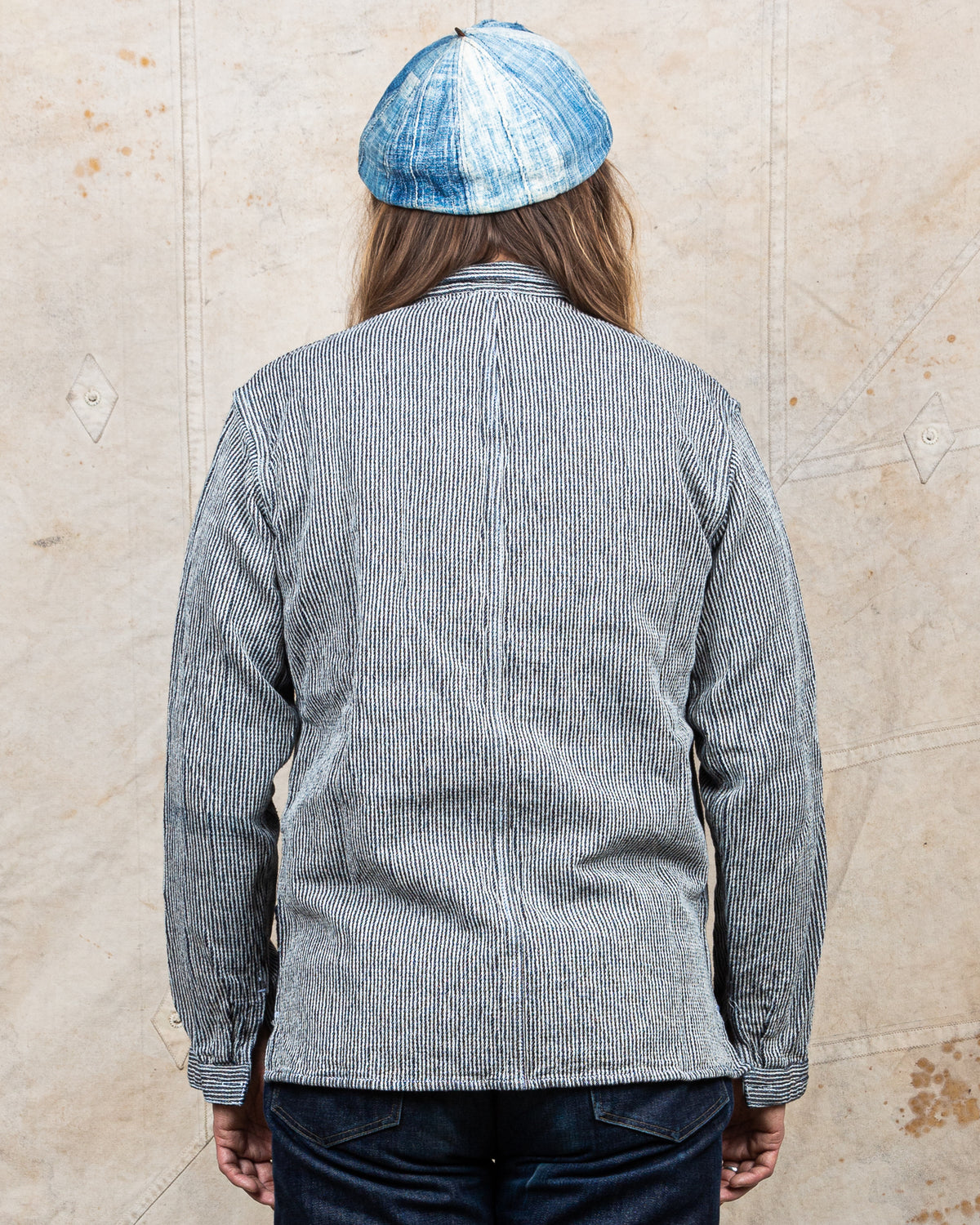 Tender Type 461 Baste Shirt Chain Cord Indigo Rinsed Wash