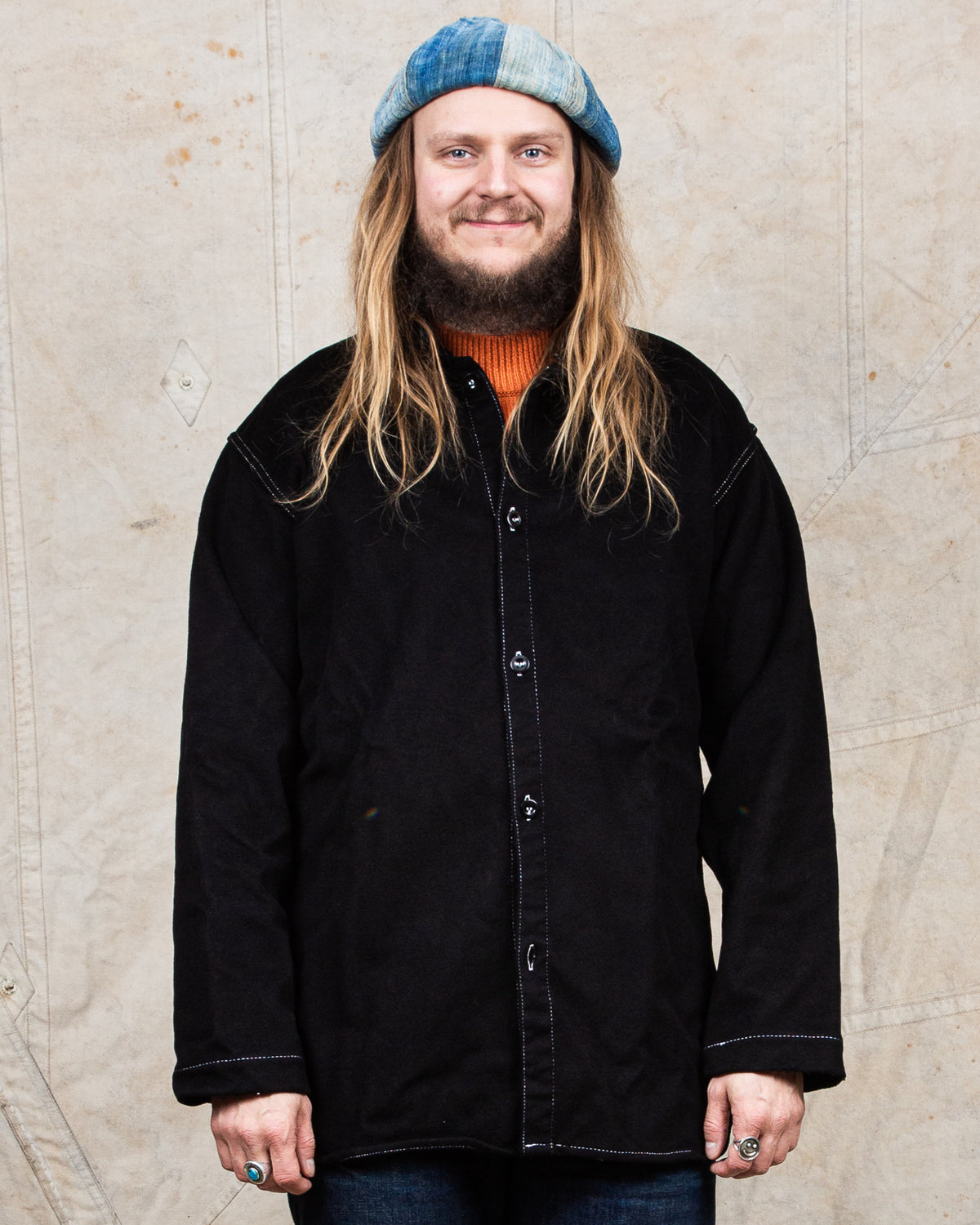 Tender Weaver's Stock Tail Shirt Black Wool