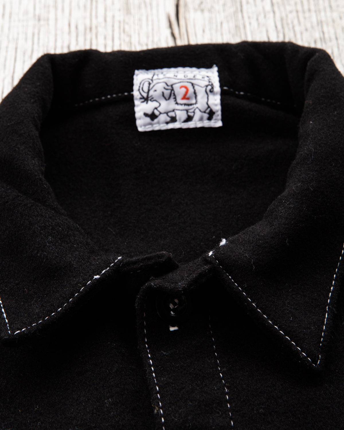 Tender Weaver's Stock Tail Shirt Black Wool