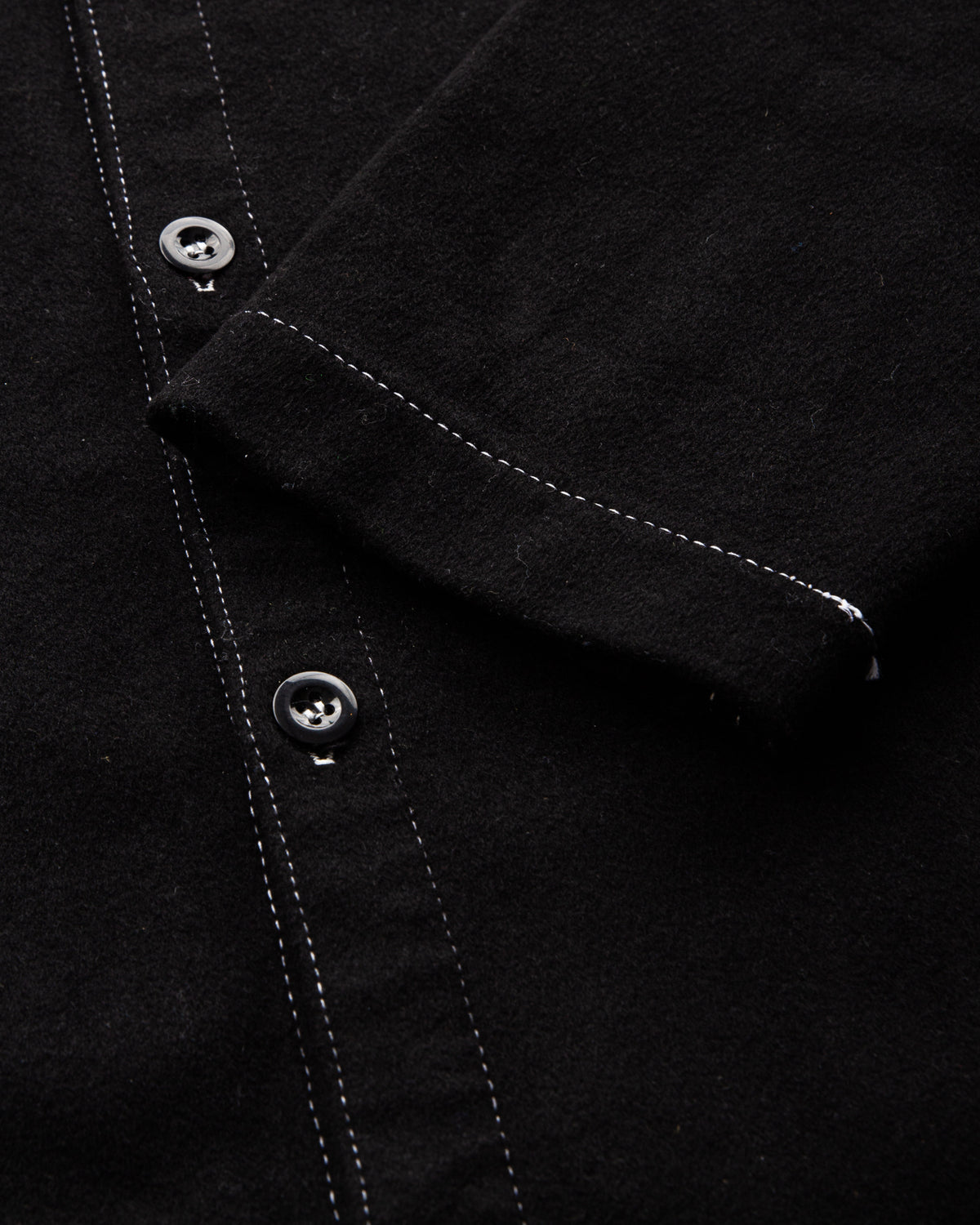 Tender Weaver's Stock Tail Shirt Black Wool