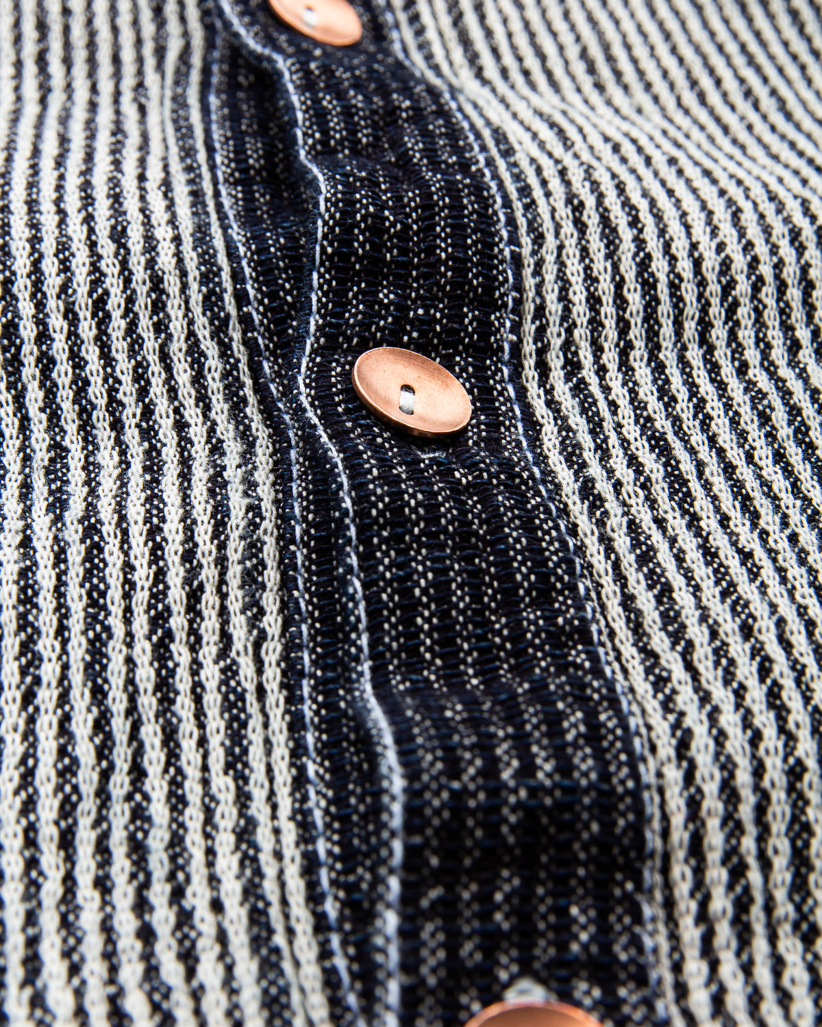 Tender Type 461 Baste Shirt Chain Cord Indigo Rinsed Wash