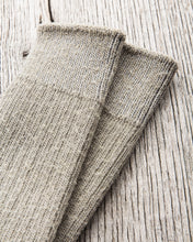 Tender Wool Rib Socks Indian Black Dyed
