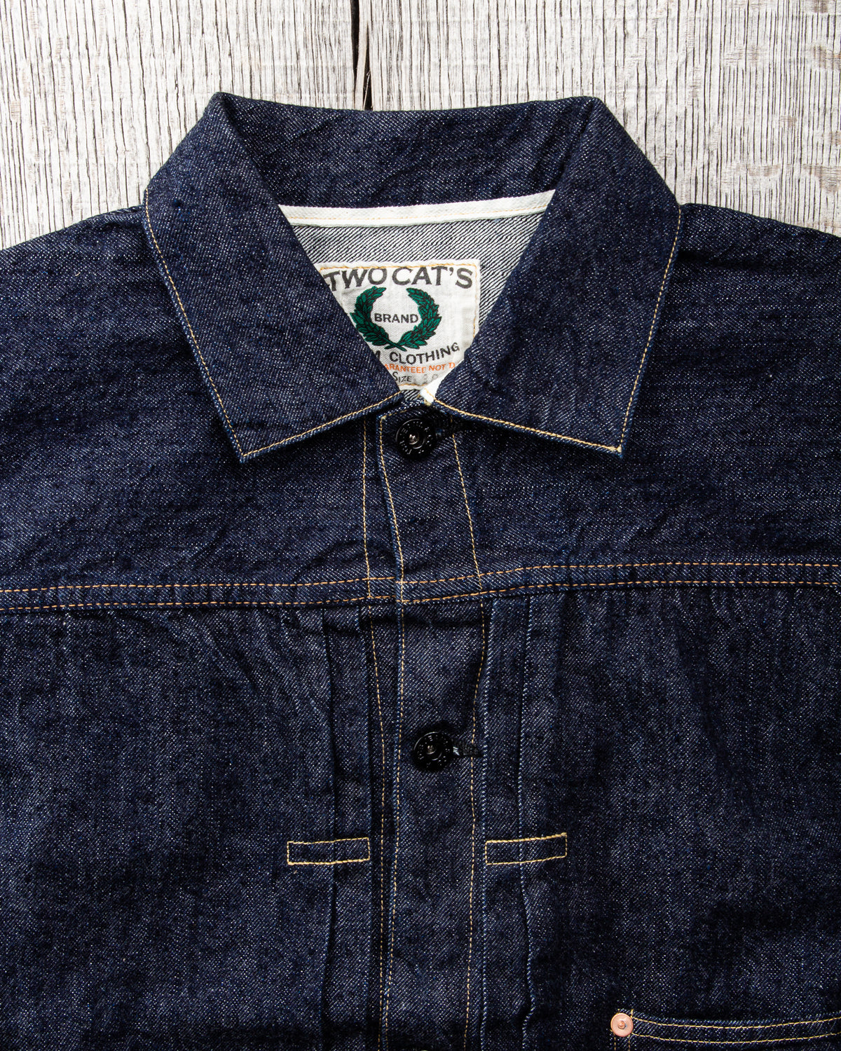 TCB Jeans Viktor’s Voice Two Cat's Blouse Natural Indigo