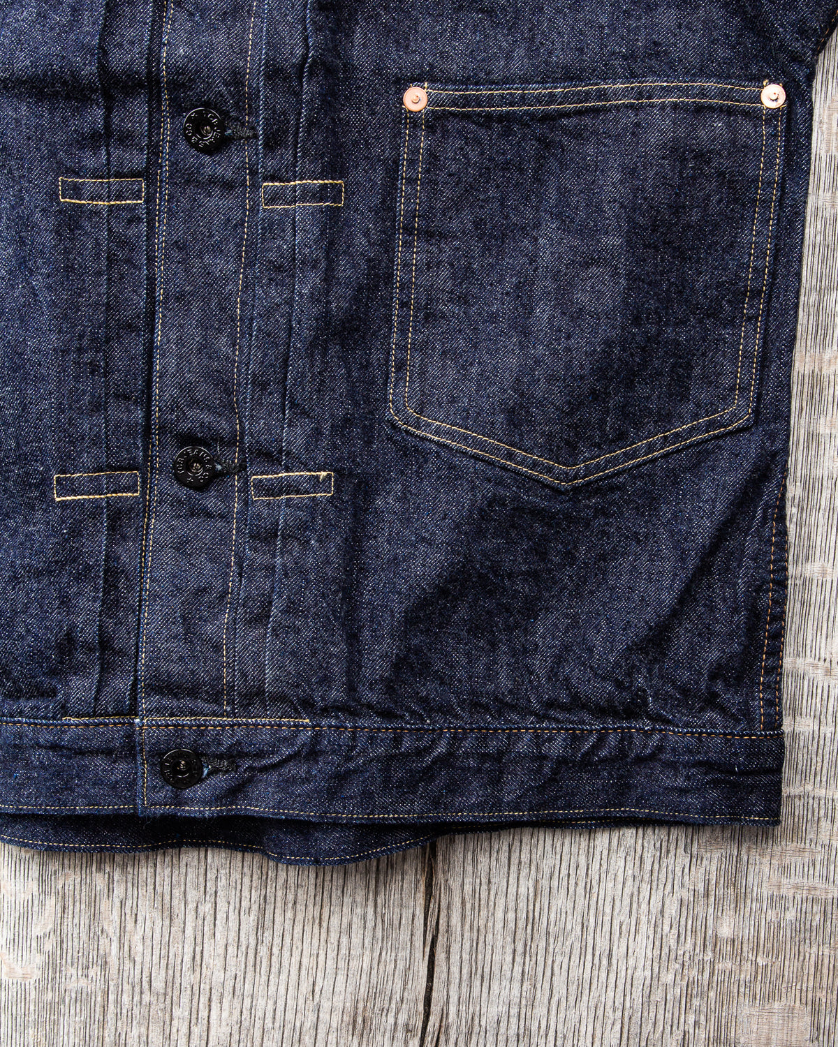 TCB Jeans Viktor’s Voice Two Cat's Blouse Natural Indigo