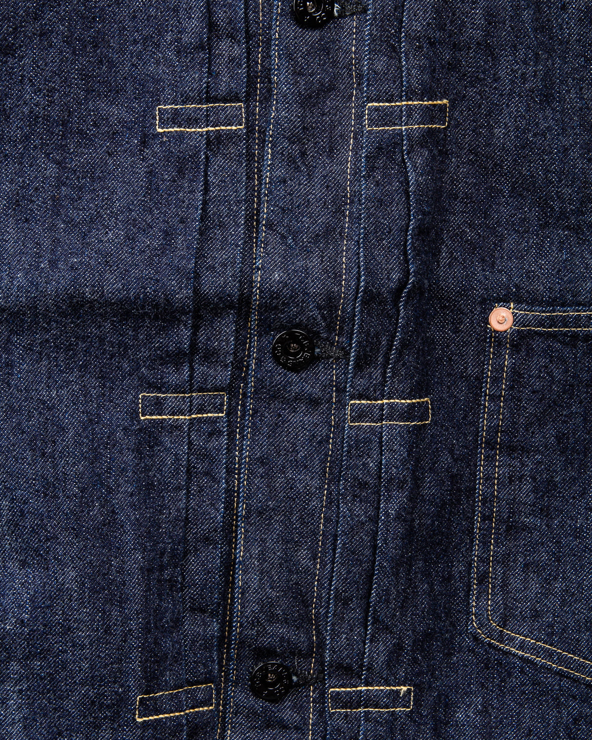 TCB Jeans Viktor’s Voice Two Cat's Blouse Natural Indigo