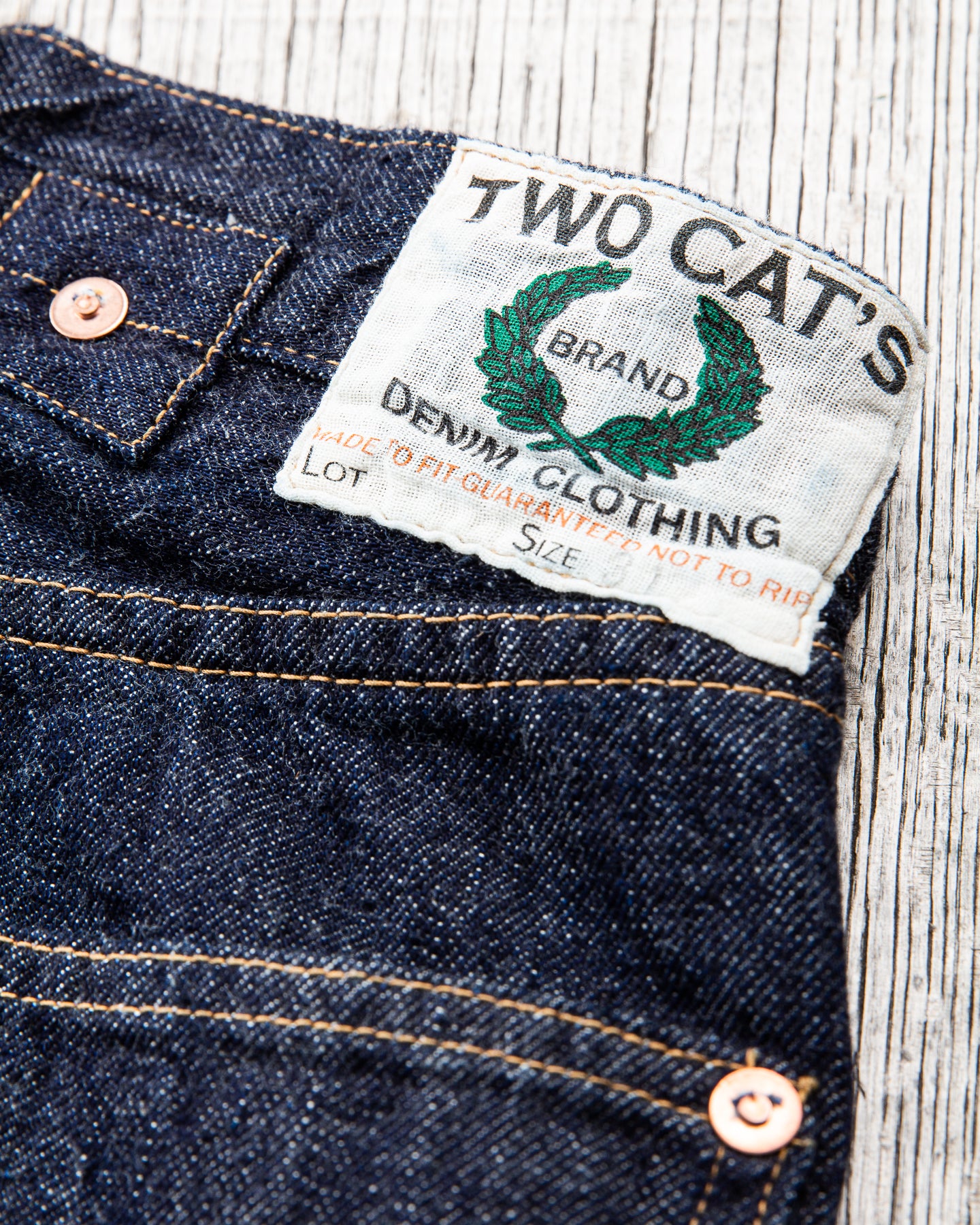TCB Jeans Viktor's Voice Two Cat's Waist Overall Natural Indigo