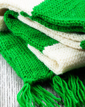 Gunnar Bo Wool Scarf Striped White / Green