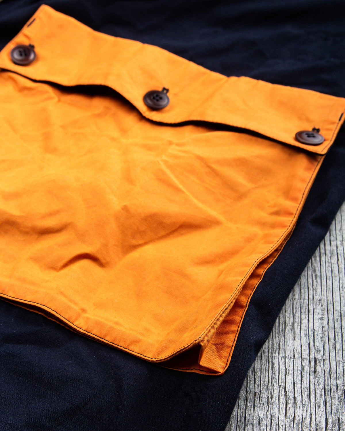 Indigofera x Second Sunrise Storm Jacket Navy / Orange