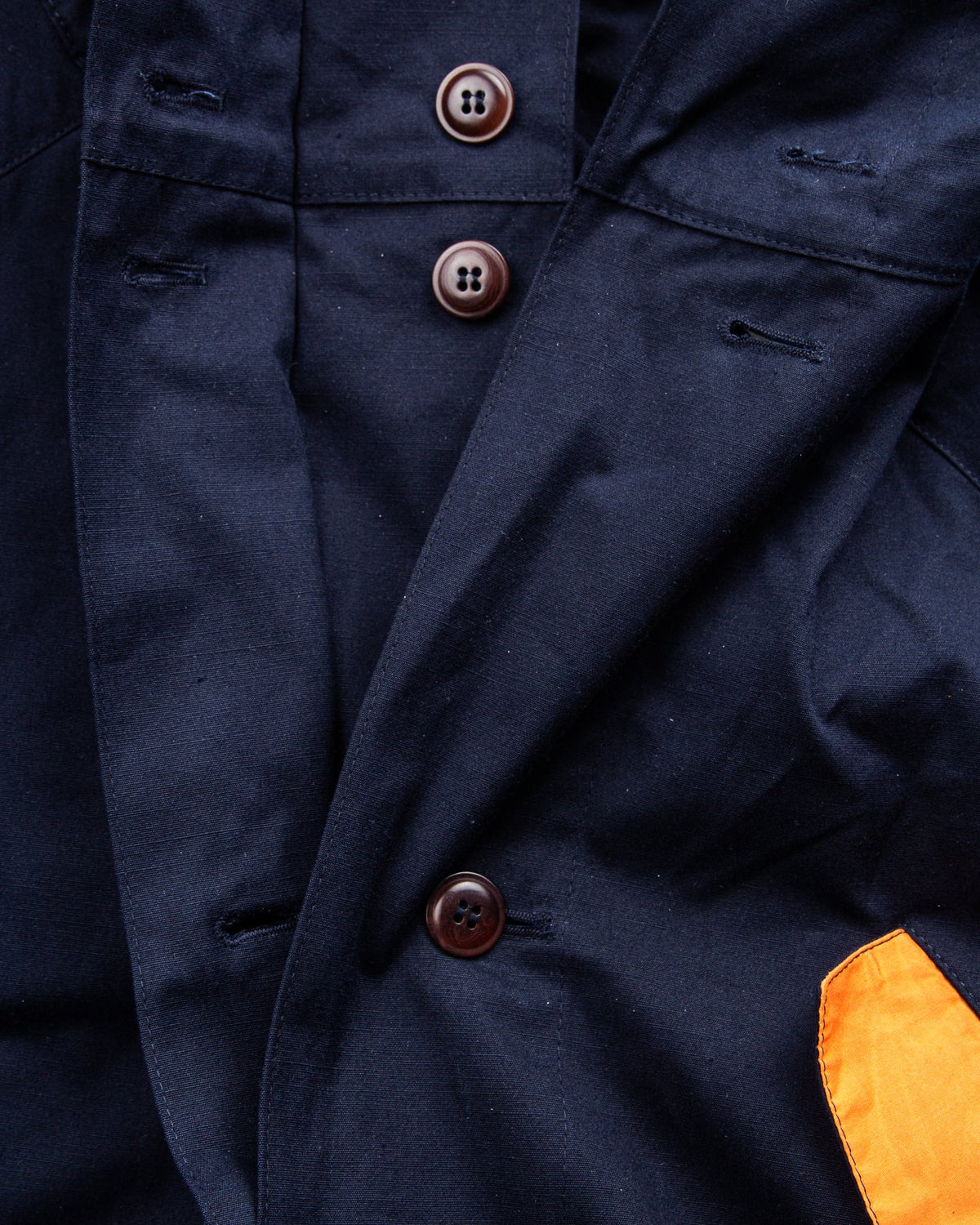 Indigofera x Second Sunrise Storm Jacket Navy / Orange