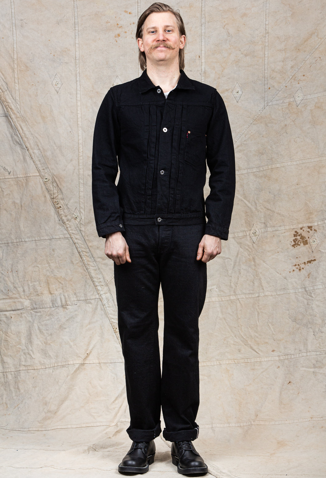 TCB jeans S40´s Jacket Black & Black 大戦-