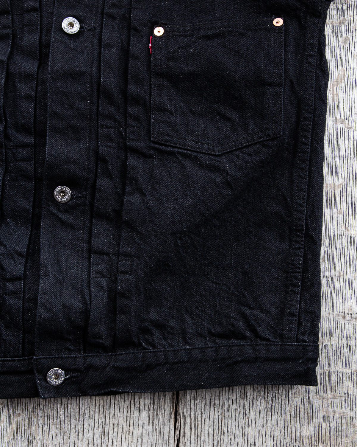 TCB Jeans S40's Jacket Black Denim One Wash