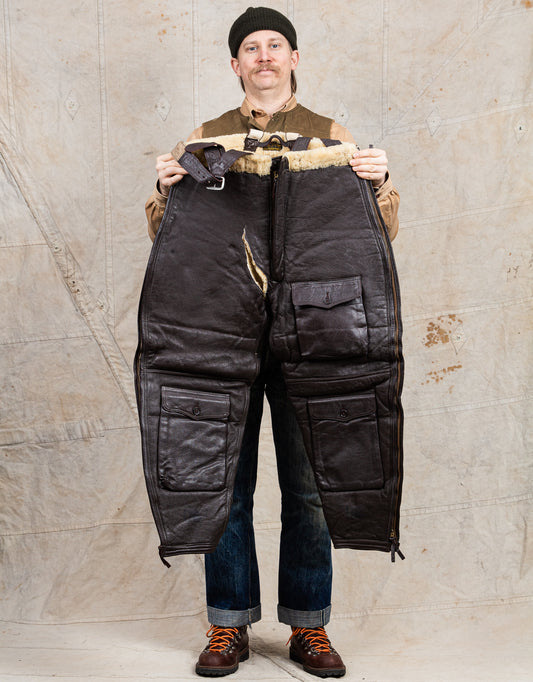 Vintage WWll U.S.Navy Shearling Flight Trouser Winter M-446 A