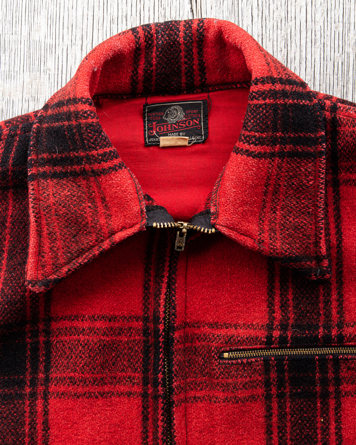 Vintage Johnson Woolen Mills Hunting Jacket Size 40