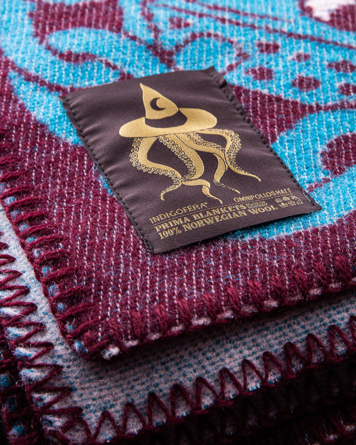 Björn Atldax × Indigofera Wool Blanket Pizza Hyena