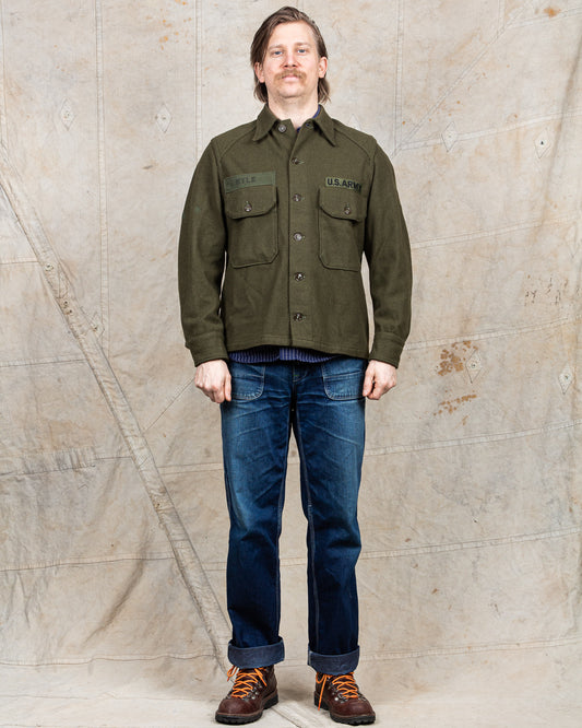 Vintage 50's US Army M51 Wool Shirt Size M