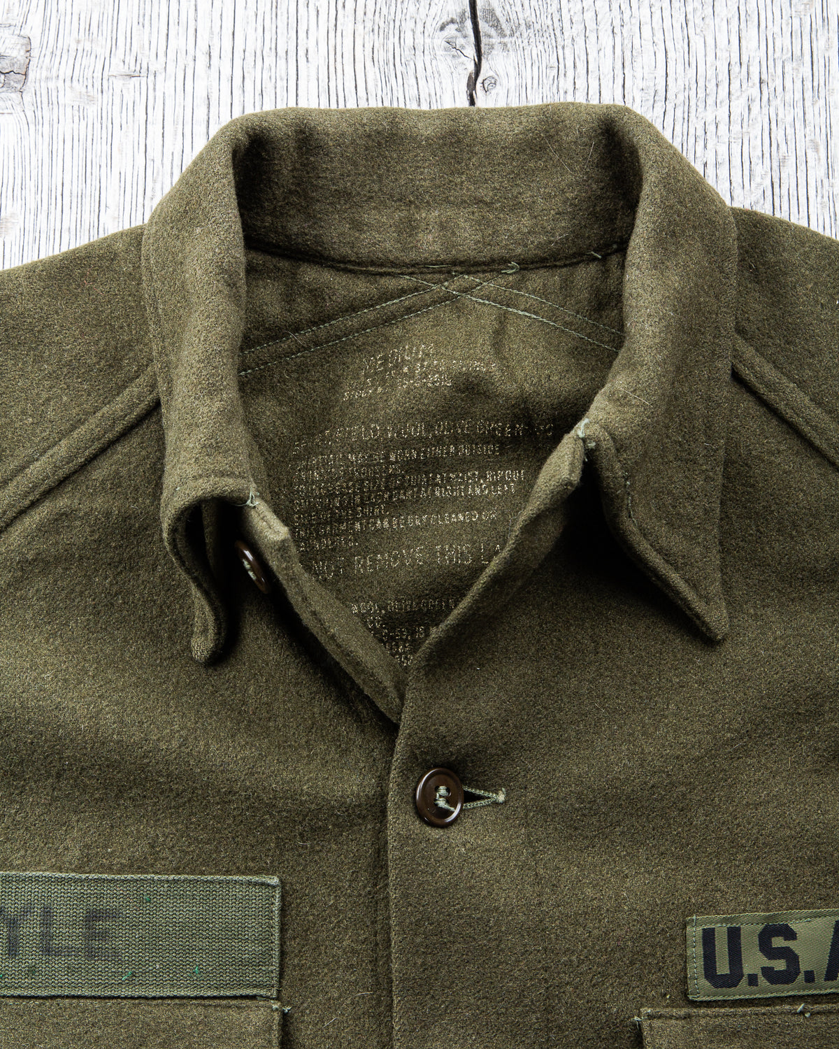 Vintage 50's US Army M51 Wool Shirt Size M