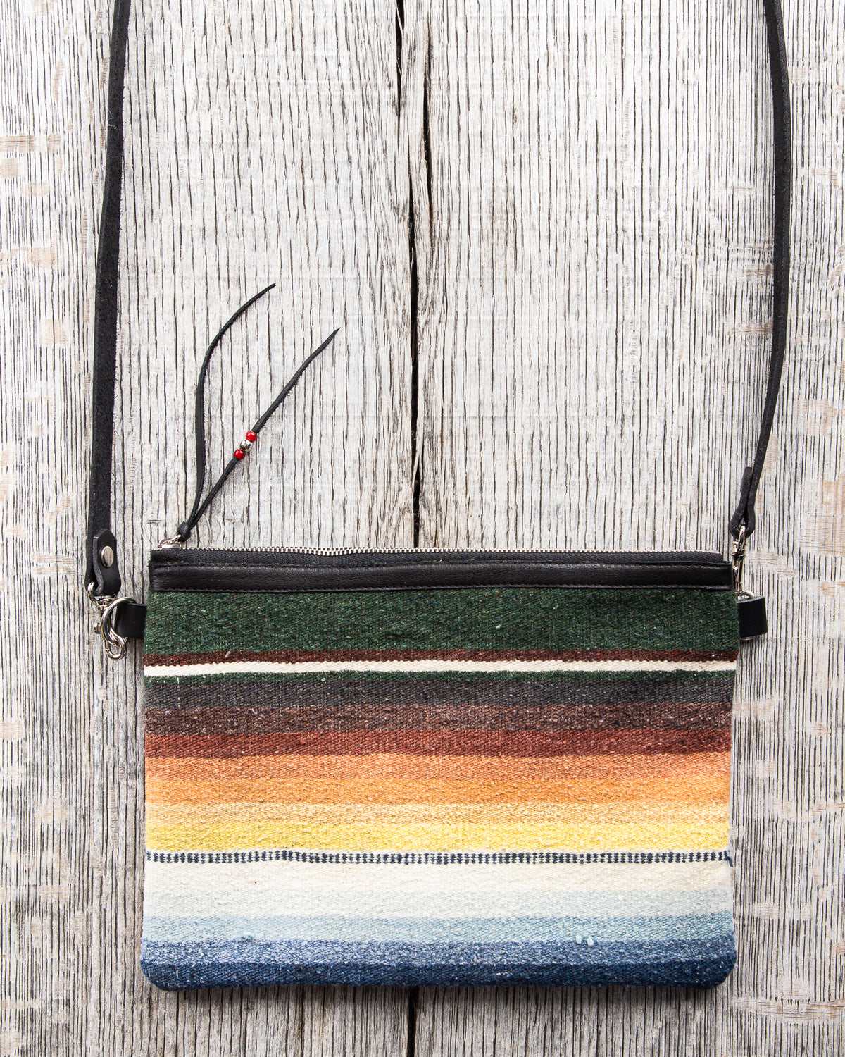 Crossed Arrows Vintage Rug Sacoche Bag