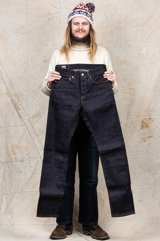 Second Hand Momotaro 0605-12 Natural Tapered 12oz Zimbabwe Cotton Denim