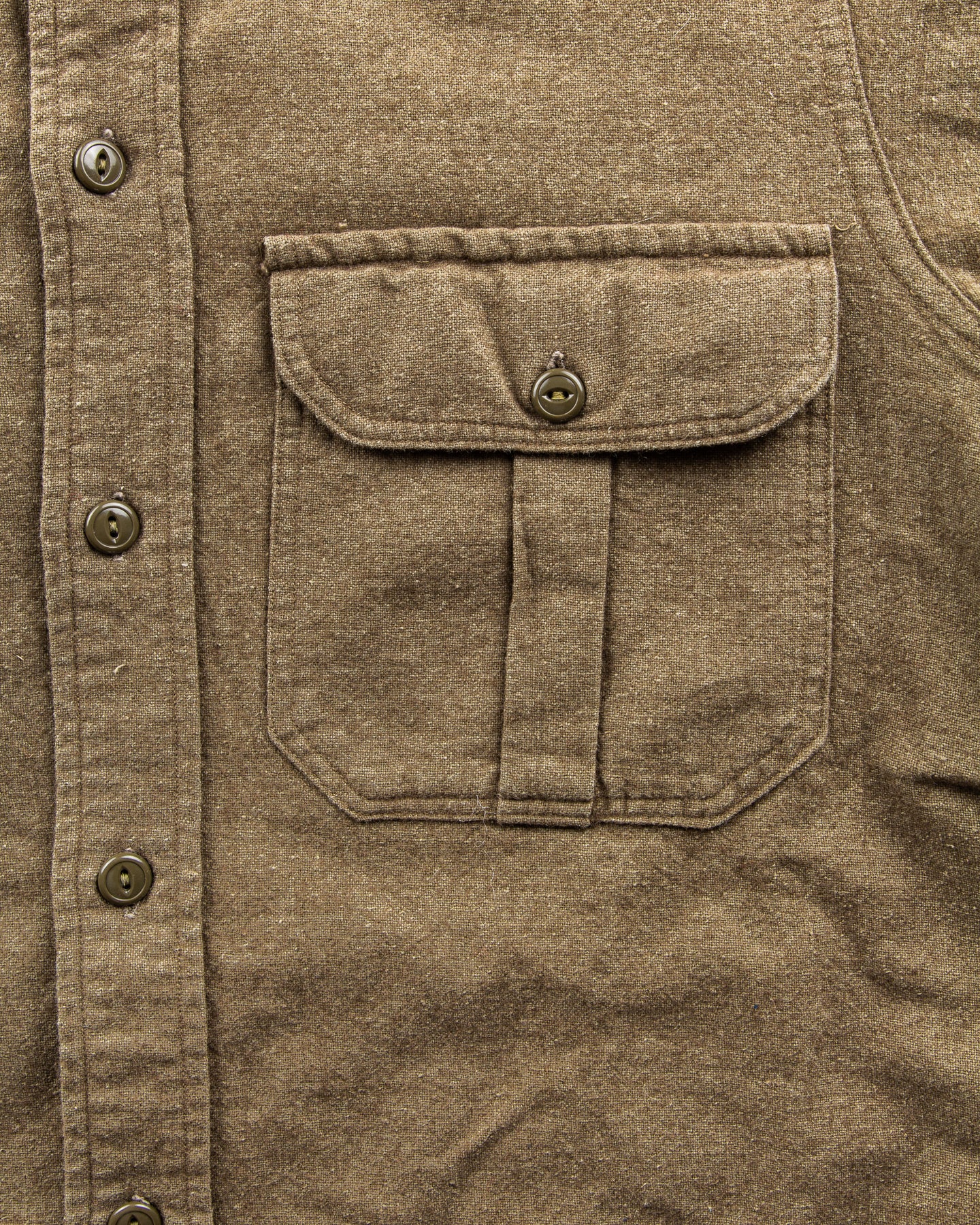 Vintage Korean War Canadian Army Wool Shirt Size 14,5