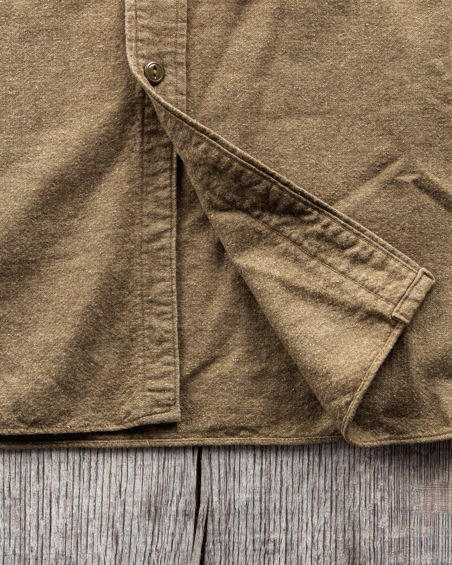 Vintage Korean War Canadian Army Wool Shirt Size 14,5