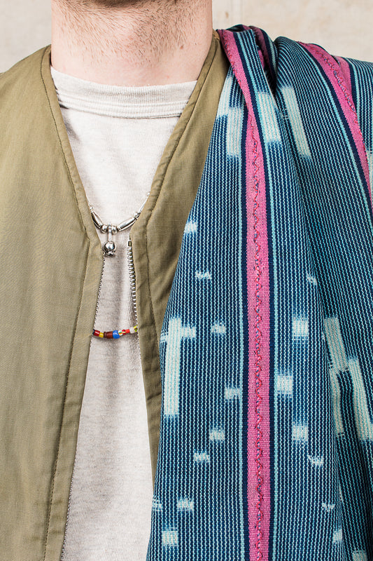 African Indigo Baulé Ikat Textile No. 24