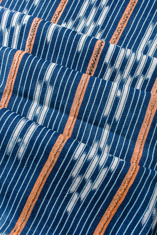 African Indigo Baulé Ikat Textile No. 25