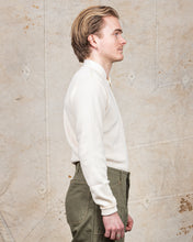 Buzz Rickson Long Sleeve Thermal Henley Shirt White