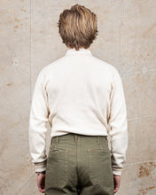 Buzz Rickson Long Sleeve Thermal Henley Shirt White