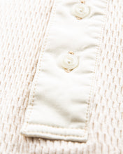 Buzz Rickson Long Sleeve Thermal Henley Shirt White