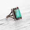 Vintage Navajo Turquoise Rectangle Ring