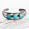Vintage Navajo Turquoise Silver Bracelet