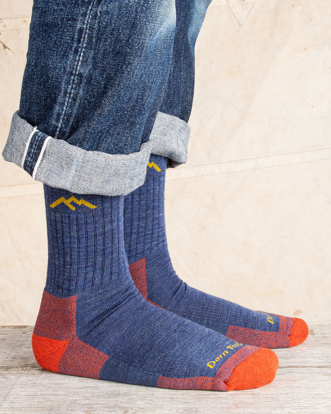 Darn Tough 1466 Wool Socks Hiker Micro Crew Sock Cushion Denim – Second  Sunrise