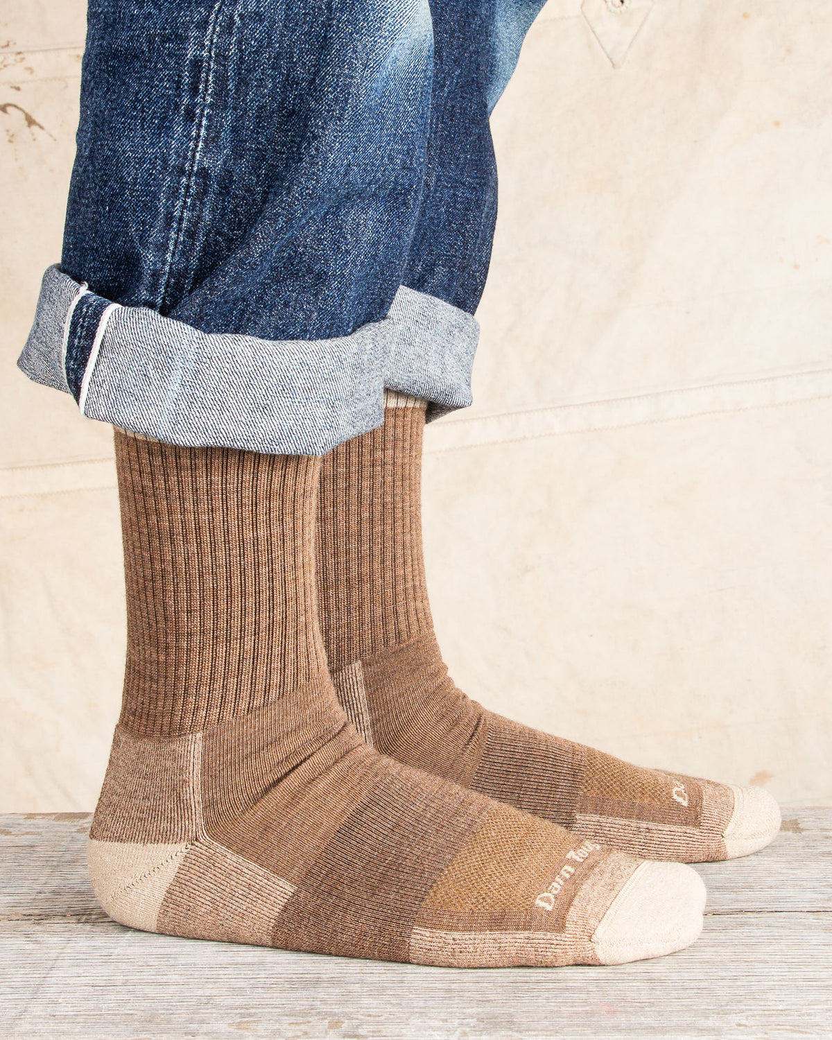 Darn Tough Sand Wool Socks Fred Tuttle Micro Crew Cushion