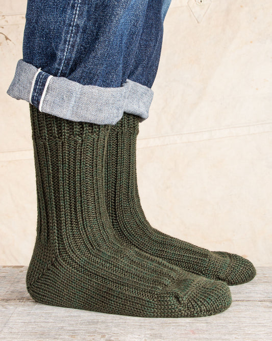 Heimat Wander Wool Socks Military Green