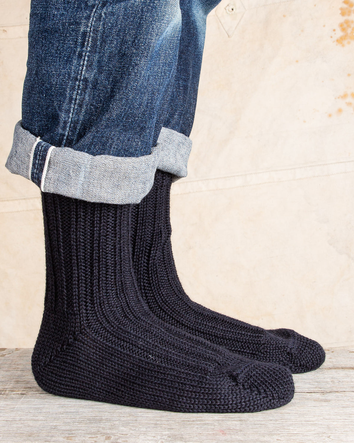 Heimat Wander Wool Socks Ink (Navy)