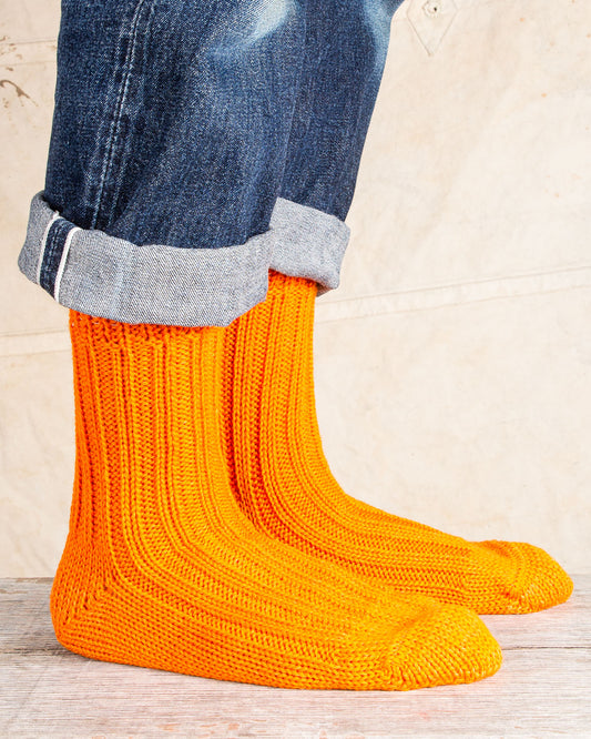 Heimat Wander Wool Socks Rescue Orange