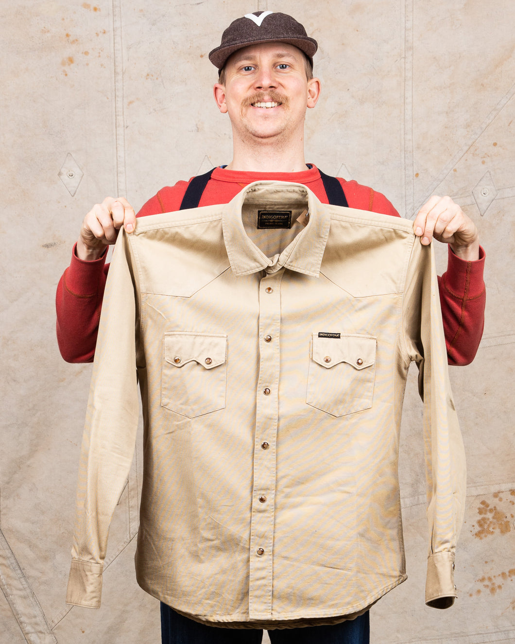 Second Hand Indigofera Dollard Cotton Canvas Khaki Size M