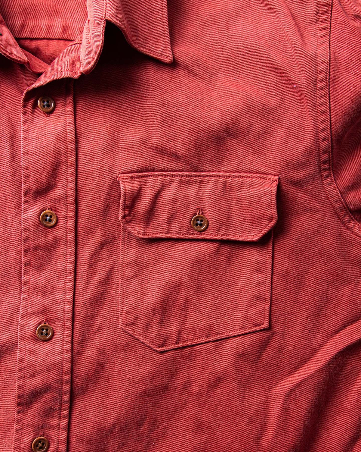 Second Hand Indigofera Alamo Shirt Red Size S