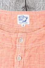 OrSlow Pullover Linen Shirt Orange