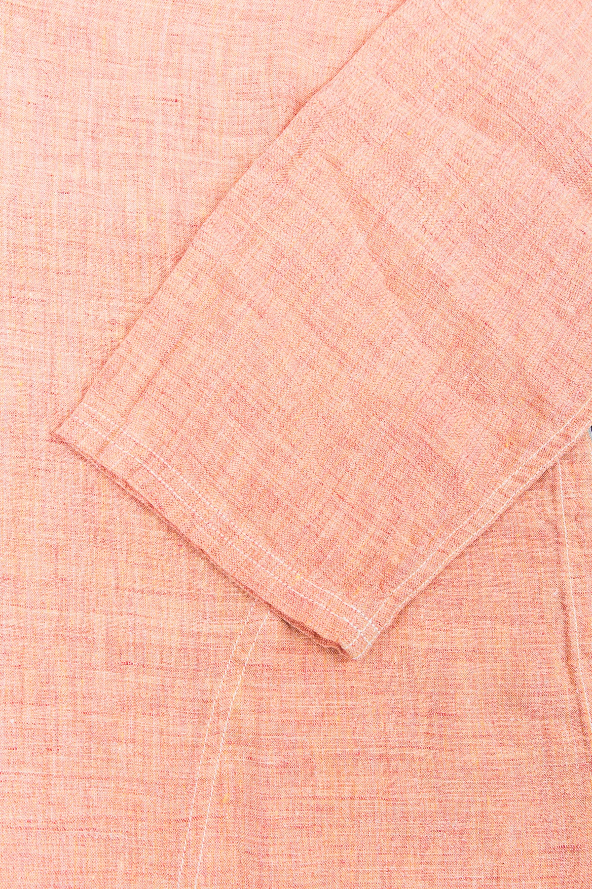 OrSlow Pullover Linen Shirt Orange
