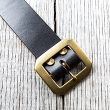 Lone Wolf Leathers Studded Belt Brass Buckle