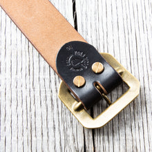 Lone Wolf Leathers Studded Belt Brass Buckle