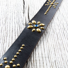 Lone Wolf Leathers Studded Belt Brass Buckle