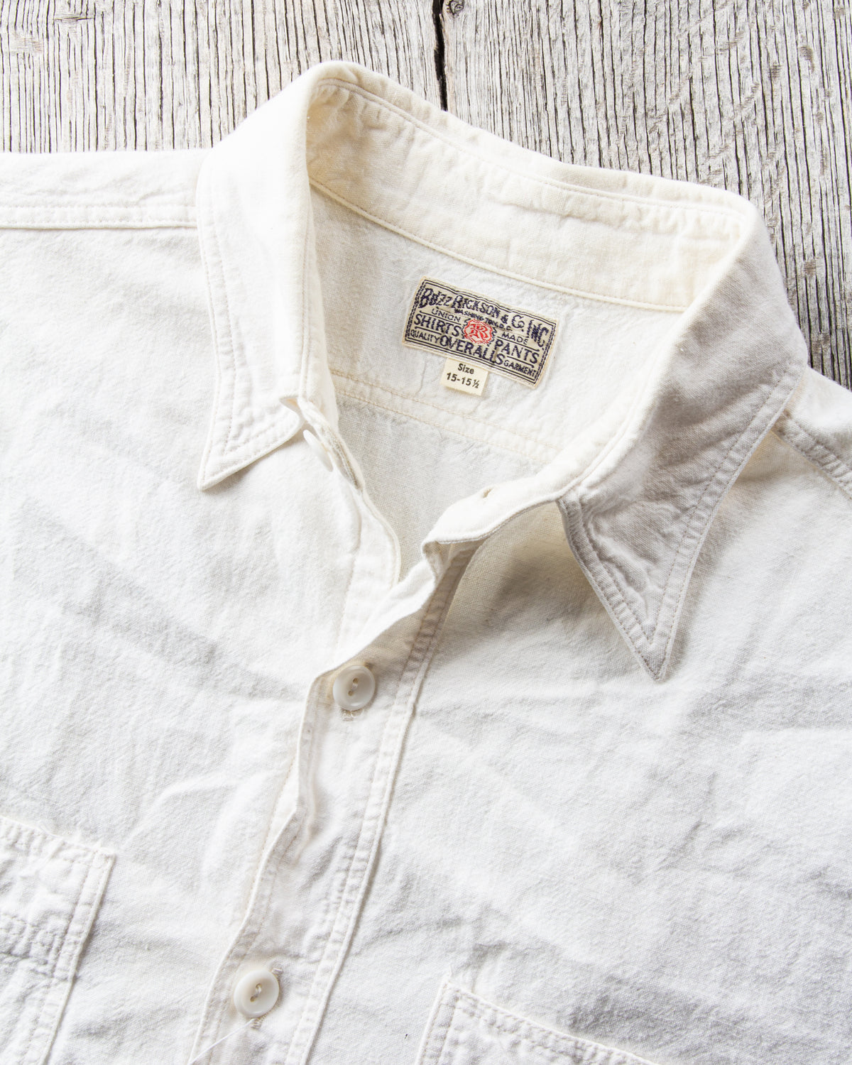 Second Hand Buzz Rickson's US Navy Chambray Shirt White Size M